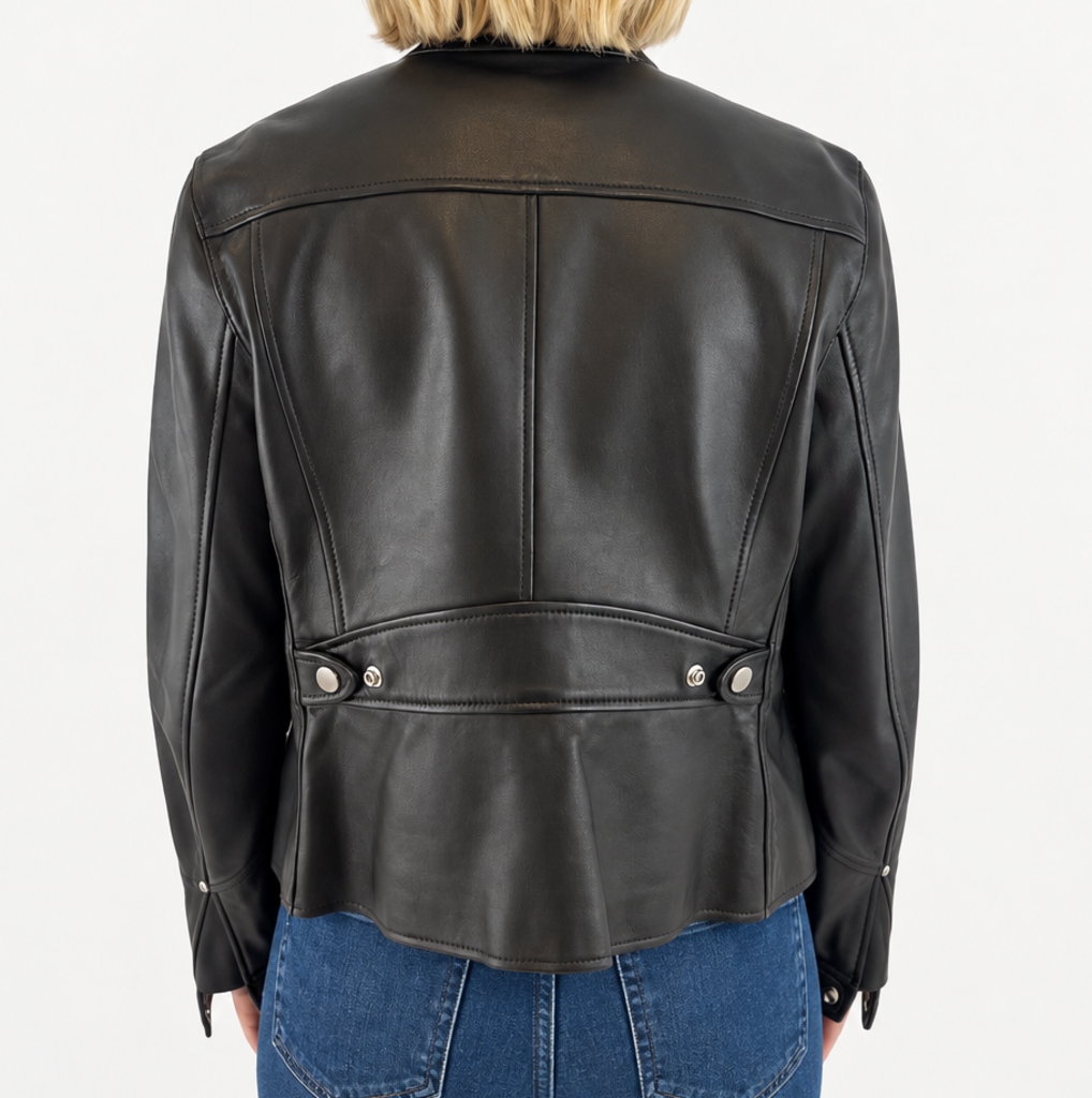 Coach Uptown Racer Leather Jacket (L; Retail $895)