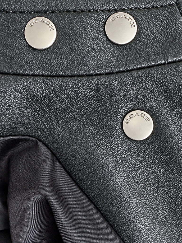 Coach Uptown Racer Leather Jacket (L; Retail $895)
