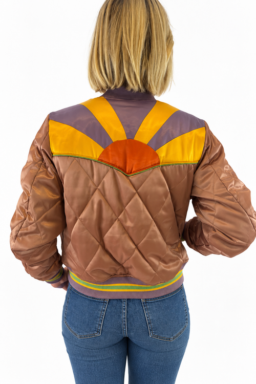 Classic Rock Couture Dusty Rose Rising Sun Jacket
