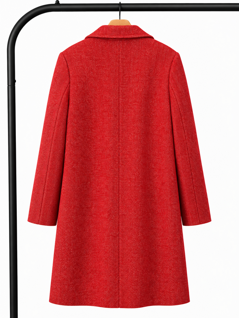 Apt 9 Red Herringbone Coat (XL)