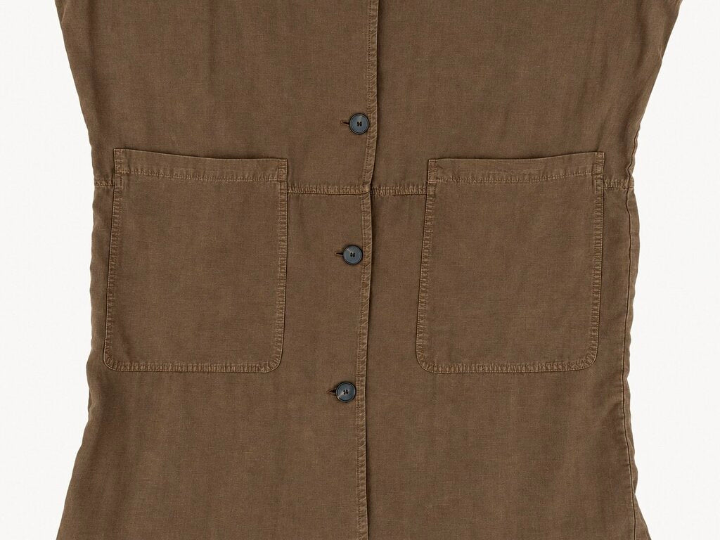 Zara Linen-Blend Trench Jacket