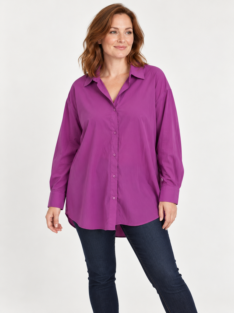 Athleta Oversized Performance Poplin Top
