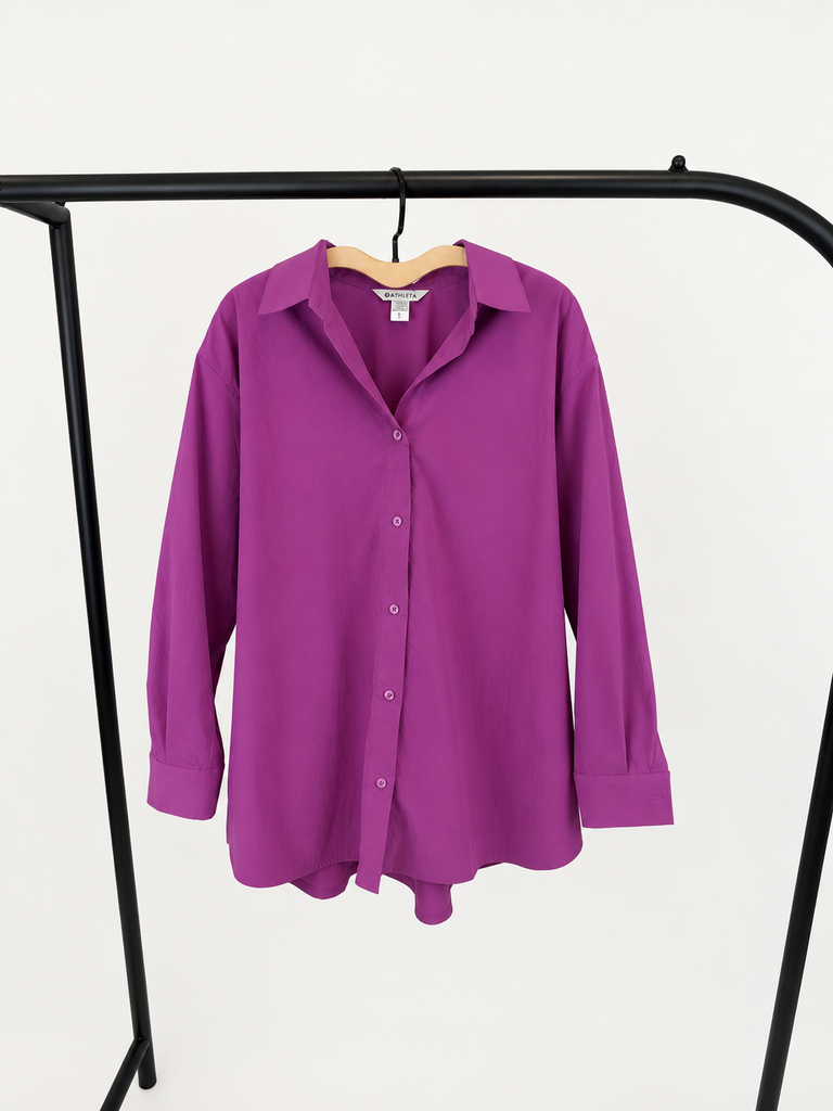 Athleta Oversized Performance Poplin Top