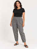 Eileen Fisher Puckered Organic Linen Tapered Pants