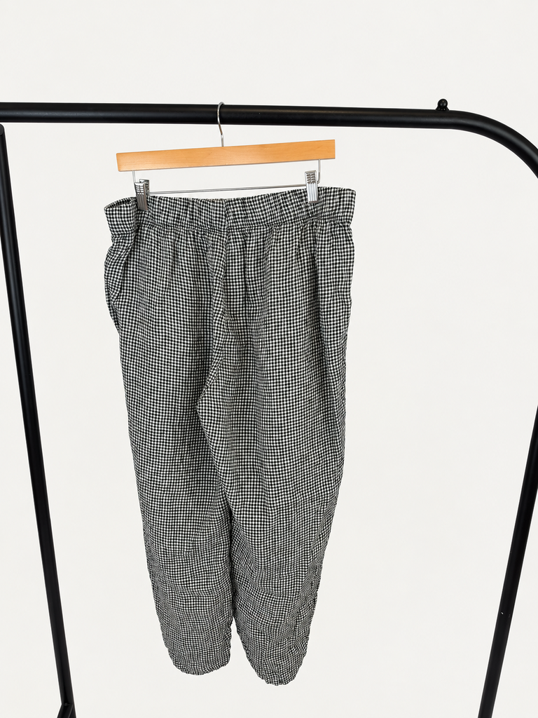 Eileen Fisher Puckered Organic Linen Tapered Pants