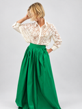 Lace Detailed White Blouse (Large)
