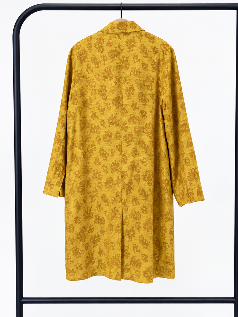 Sundance Floral Print Yellow Blazer (Large)
