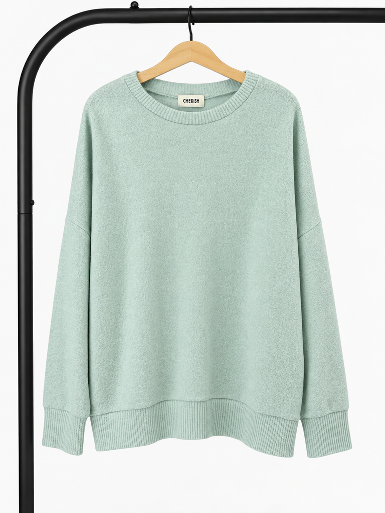 Mint Green Oversized Sweater (Large; Retail $45)